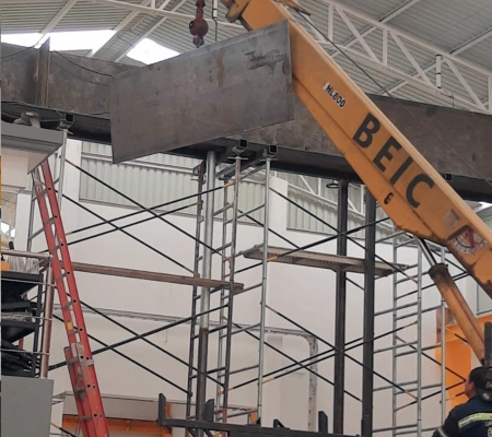 Proyecto de Fabricación de grúas viajeras en empresas en Puebla